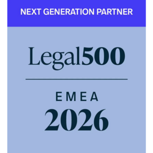 - Legal 500 Next Gen Partner
